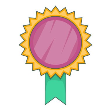 Kurdele simgesi, karikatür tarzı rozet