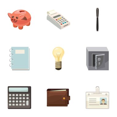 Firma Icons set, karikatür tarzı