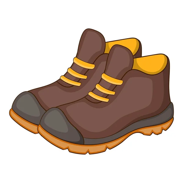 Πεζοπορία εικονίδιο μπότες, στυλ κινουμένων σχεδίων — Διανυσματικό Αρχείο