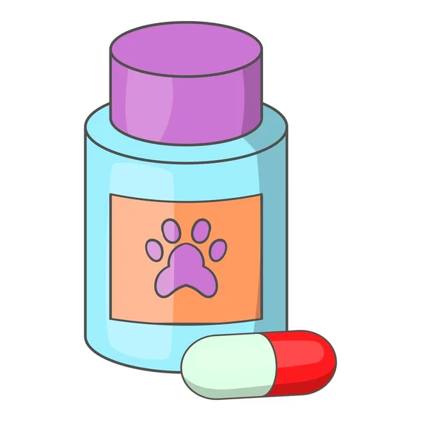 Βιταμίνες ή φάρμακο για ζώα εικονίδιο — Διανυσματικό Αρχείο