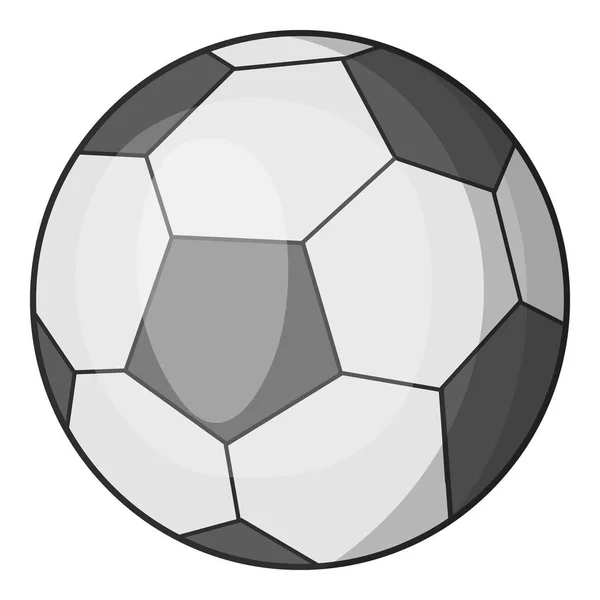 Ποδόσφαιρο εικονίδιο μπάλα, στυλ κινουμένων σχεδίων — Διανυσματικό Αρχείο