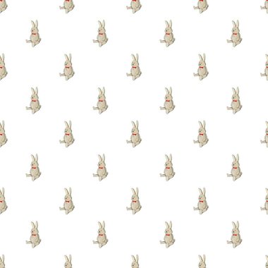 Oyuncak tavşan deseni, karikatür tarzı