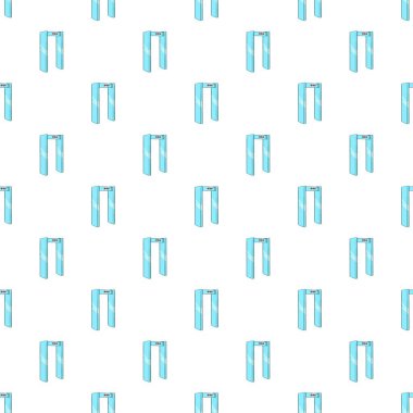 Metal dedektörü desen üzerinde karikatür tarzı kontrol