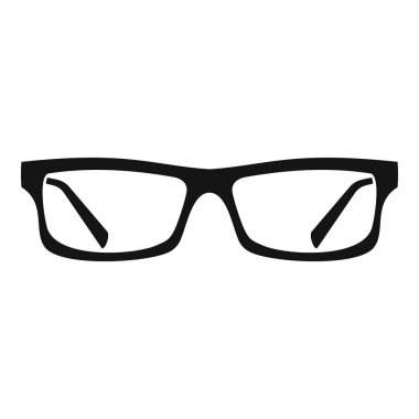 Göz gözlük simgesini, basit tarzı