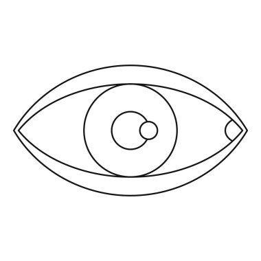 Göz simgesini, anahat stili