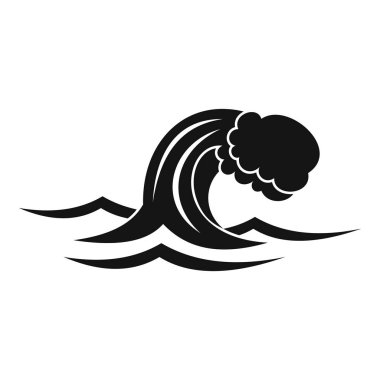 Köpüklü dalga simgesi, basit tarzı