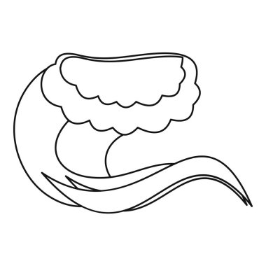 Su dalgası simgesi, anahat stili