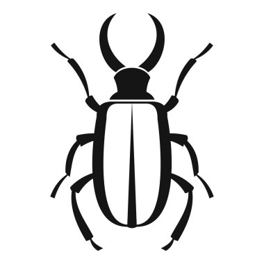 Lucanus cervus simgesi, basit tarzı