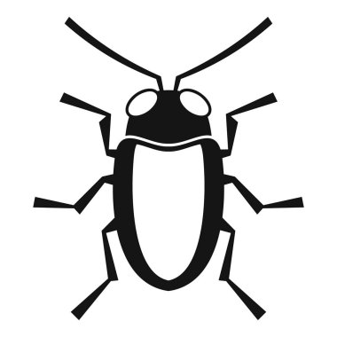 Longhorn böceği grammoptera simgesi, basit tarzı