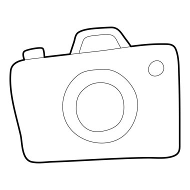 Photocamera simgesi, anahat stili