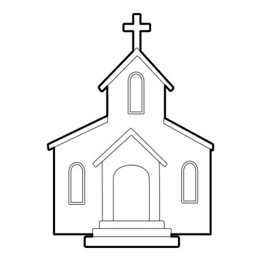 Kilise kutsal kişilerin resmi, anahat stili