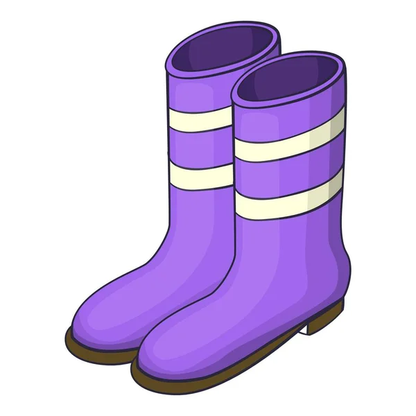 Work boots icon, cartoon style — Stock Vector