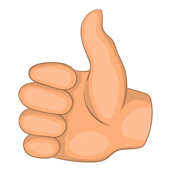 Thumb up icon, cartoon style — Stock Vector