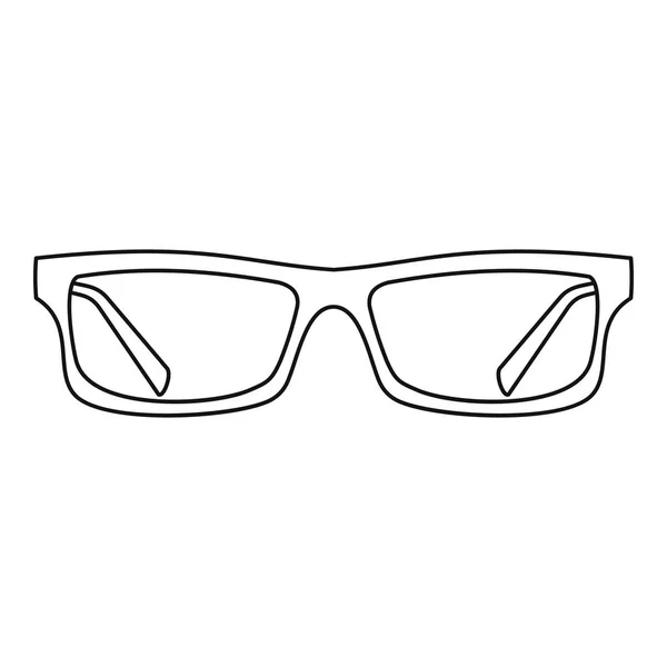 Icono de gafas, estilo de contorno — Vector de stock