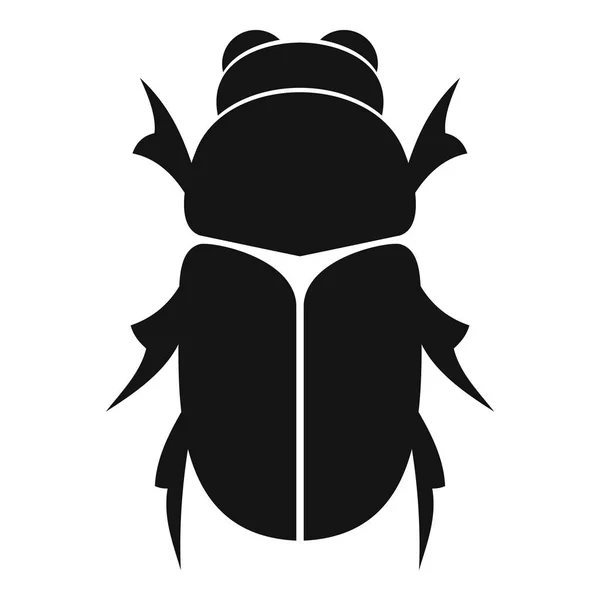 Chafer beetle icon, simple style — Stock Vector