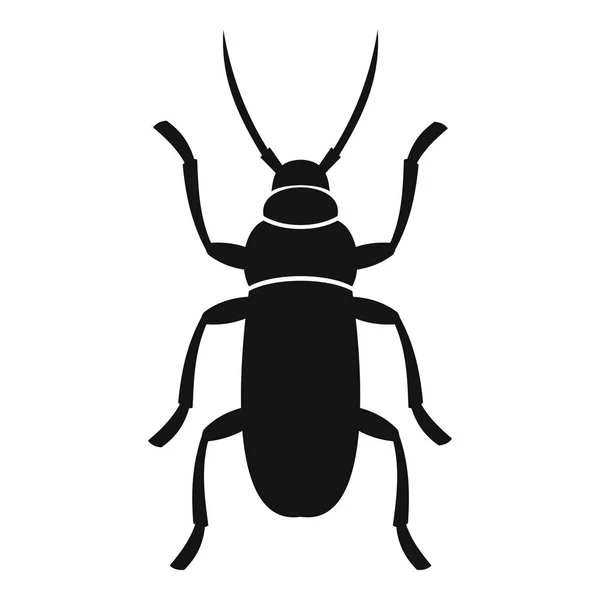 Beetle bug pictogram, eenvoudige stijl — Stockvector