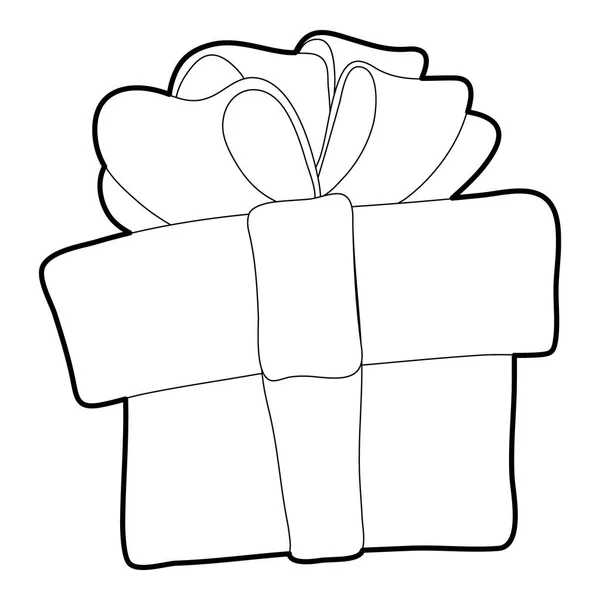 Піктограма подарункової коробки, ізометричний 3d стиль — стоковий вектор