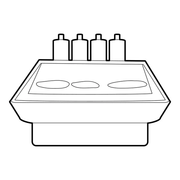 Icono del escaparate, estilo de contorno — Archivo Imágenes Vectoriales