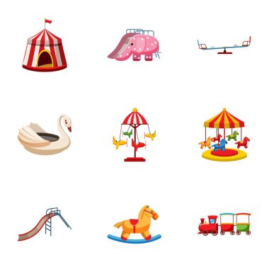 Swing simgeler ayarla, tarzı çizgi film