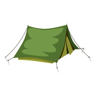 Çadır simgesi, karikatür tarzı