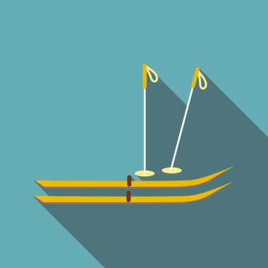 Kayak simgesi, düz stil