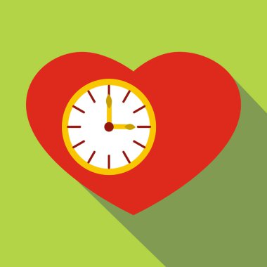 Kalp simgesi izle, stil düz