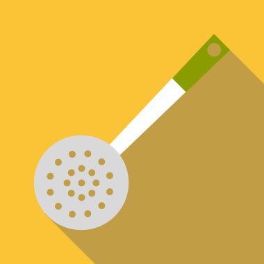 Kepçe simgesi, düz stil