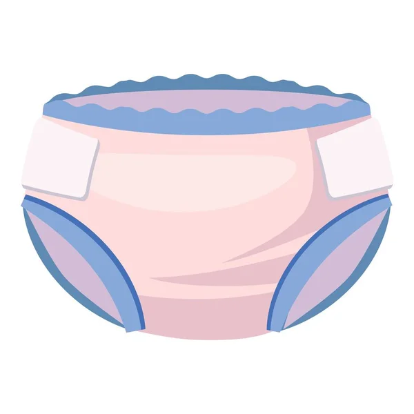 Diaper icon, cartoon style — Stock Vector