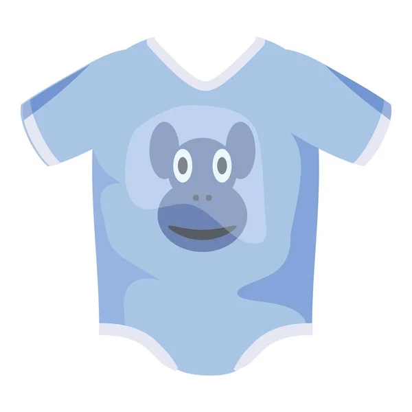 Infant bodysuit icon, cartoon style — Stock Vector