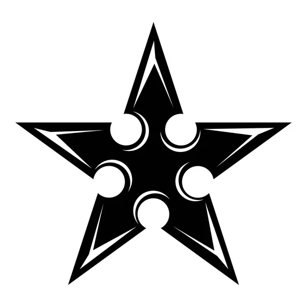 Ícone de estrela de figura, estilo simples — Vetor de Stock