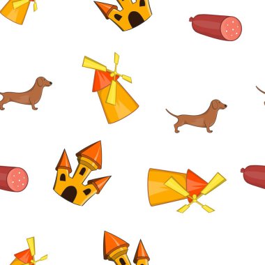 Almanya desen, karikatür tarzı turizm