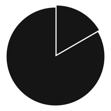 İş pasta grafik simgesini, basit tarzı