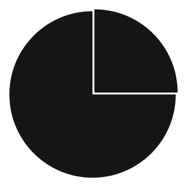 Grafik grafik istatistik simgesini, basit tarzı