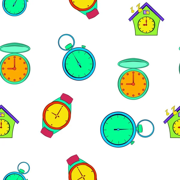 Chronometer pattern, cartoon style — Stock Vector