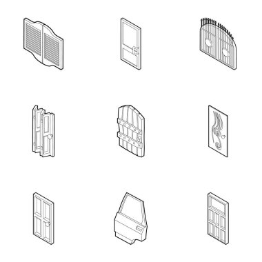 Ev Icons set, anahat stili girişte