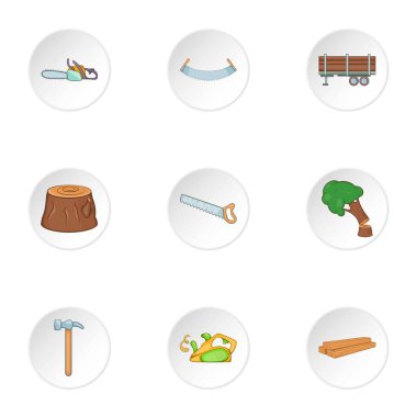 Cleaver Icons set, karikatür tarzı