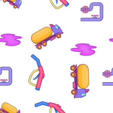 Petrol sanayi desen, karikatür tarzı