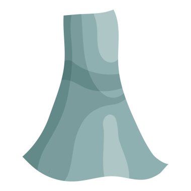 Mavi elbise simgesi, karikatür tarzı