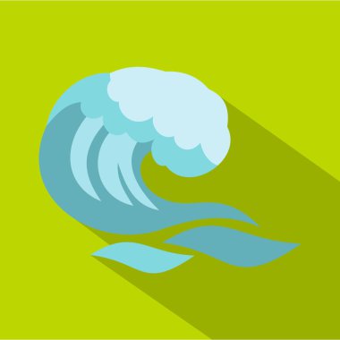 Büyük dalga simgesi, karikatür tarzı