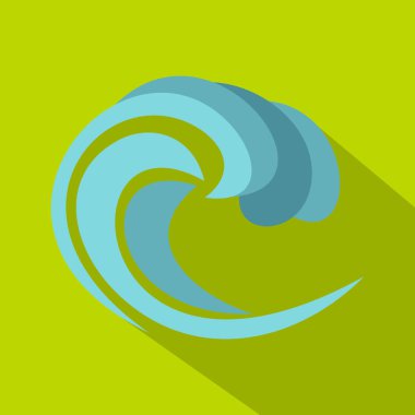 Dalga simgesi çizgi film tarzı