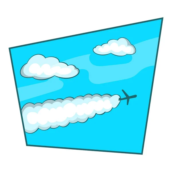 Sky icona, stile cartone animato — Vettoriale Stock