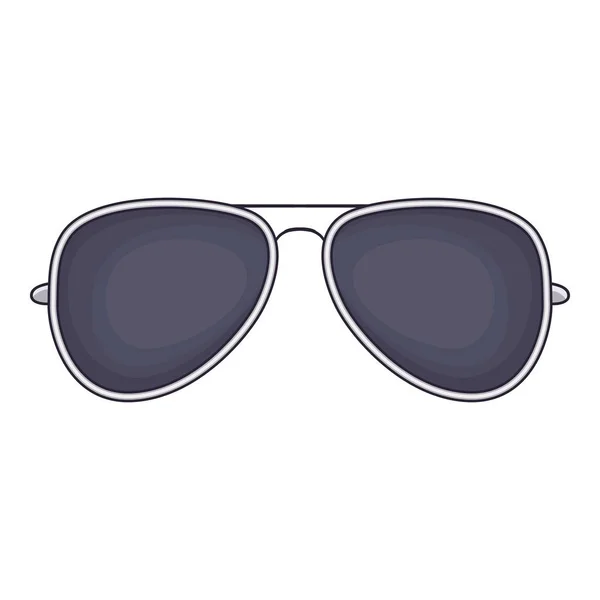 Icono de gafas de sol, estilo dibujos animados — Vector de stock