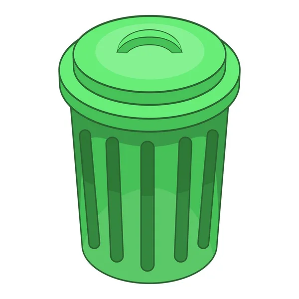 Basura puede icono, estilo de dibujos animados — Vector de stock