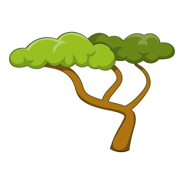 Icono de árbol bajo, estilo de dibujos animados — Vector de stock