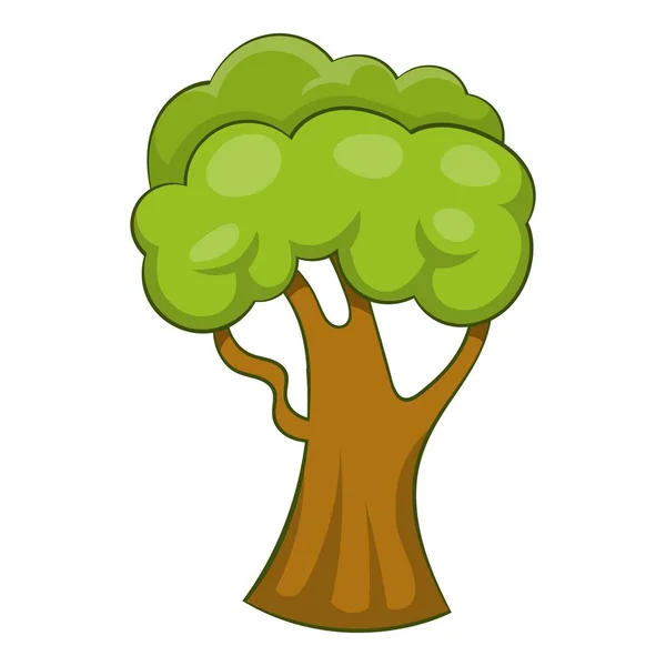 Forest δέντρο εικονίδιο, στυλ κινουμένων σχεδίων — Διανυσματικό Αρχείο