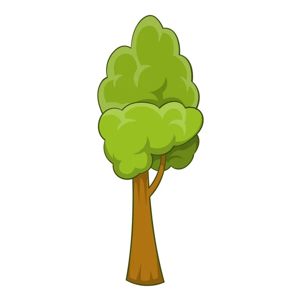 Icono de árbol de verano, estilo de dibujos animados — Vector de stock