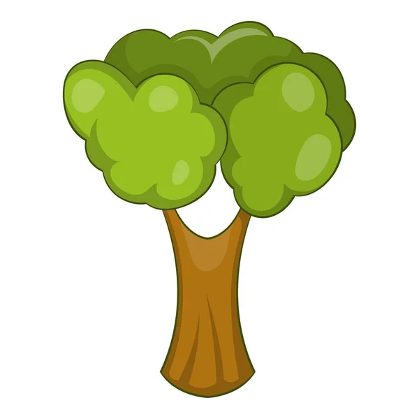 Icône d'arbre fruitier, style dessin animé — Image vectorielle