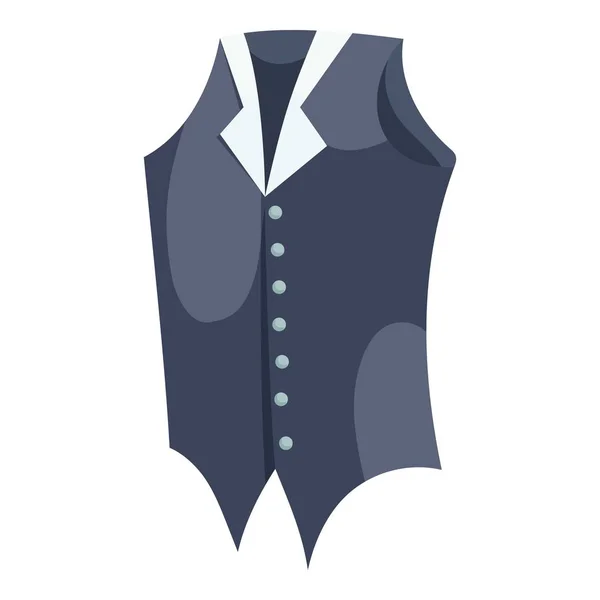 Waistcoat icon, cartoon style — Stock Vector
