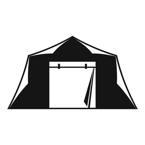 Icône de tente, style simple — Image vectorielle