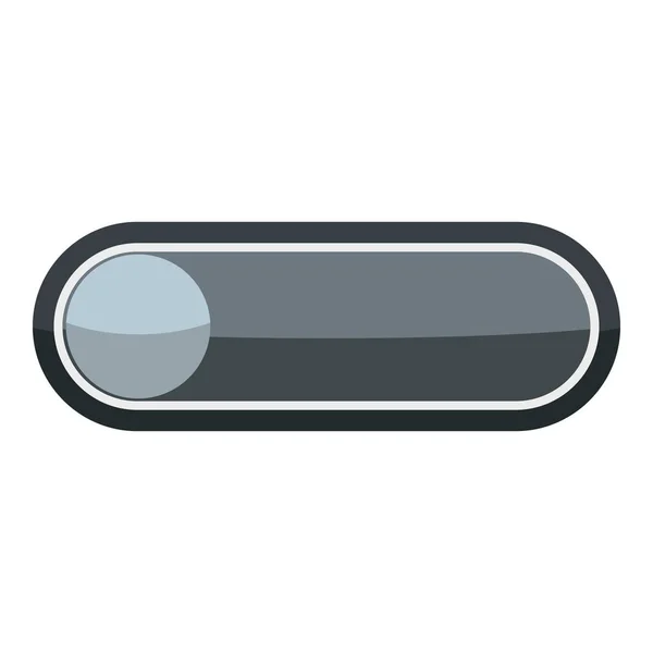 Jugador ronda icono de botón, estilo de dibujos animados — Archivo Imágenes Vectoriales